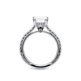 Verragio Renaissance Emerald Diamond Engagement Ring 14K White Gold