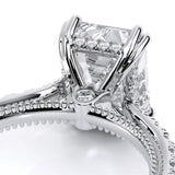 Verragio Renaissance Emerald Diamond Engagement Ring 14K White Gold