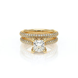 Verragio Vanguard 2204P Princess Diamond Engagement Ring | 14K Yellow Gold Semi-Mount