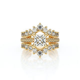Verragio Vanguard 2204P Princess Diamond Engagement Ring | 14K Yellow Gold Semi-Mount