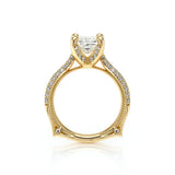 Verragio Vanguard 2204P Princess Diamond Engagement Ring | 14K Yellow Gold Semi-Mount