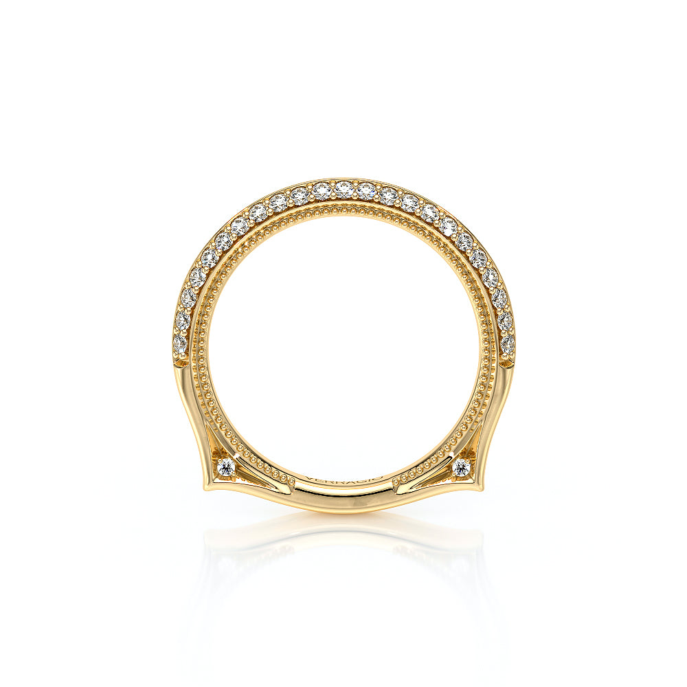 Verragio VANGUARD-2204W Knife-Edge Round Diamond Wedding Band - view 3