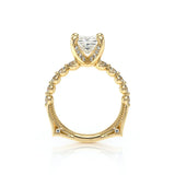 Verragio Vanguard 2206P Princess Diamond Engagement Ring | 14K Yellow Gold Semi-Mount