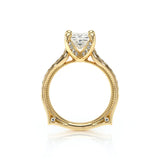 Verragio Vanguard 2207P Princess Diamond Engagement Ring | 14K Yellow Gold Semi-Mount