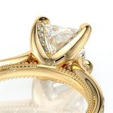 Verragio Vanguard 2207P Princess Diamond Engagement Ring | 14K Yellow Gold Semi-Mount