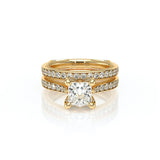 Verragio Vanguard 2207P Princess Diamond Engagement Ring | 14K Yellow Gold Semi-Mount