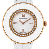 Swarovski Octea White Ceramic & Rose Gold-Tone Swiss Quartz Watch