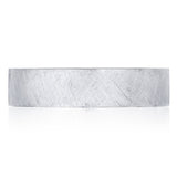 Criss-cross Brush Finish Wedding Band