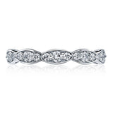 Marquise Design Wedding Band - 3mm