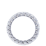 Tacori HT2636W65 Classic Crescent RoyalT Platinum Oval Diamond Eternity Wedding Band