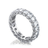Tacori HT2636W65 Classic Crescent RoyalT Platinum Oval Diamond Eternity Wedding Band