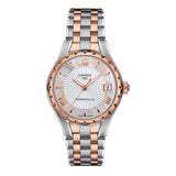 Tissot Chemin des Tourelles 34mm Mother of Pearl Dial Watch T072.207.22.118.01 | Two-Tone Swiss Automatic Ladies Watch