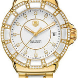 TAG Heuer Formula 1 WAH1222.BB0866 Diamond Quartz Watch | White Ceramic, Yellow Gold & Diamond Bezel