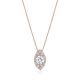 17" Vertical Bloom Diamond Necklace