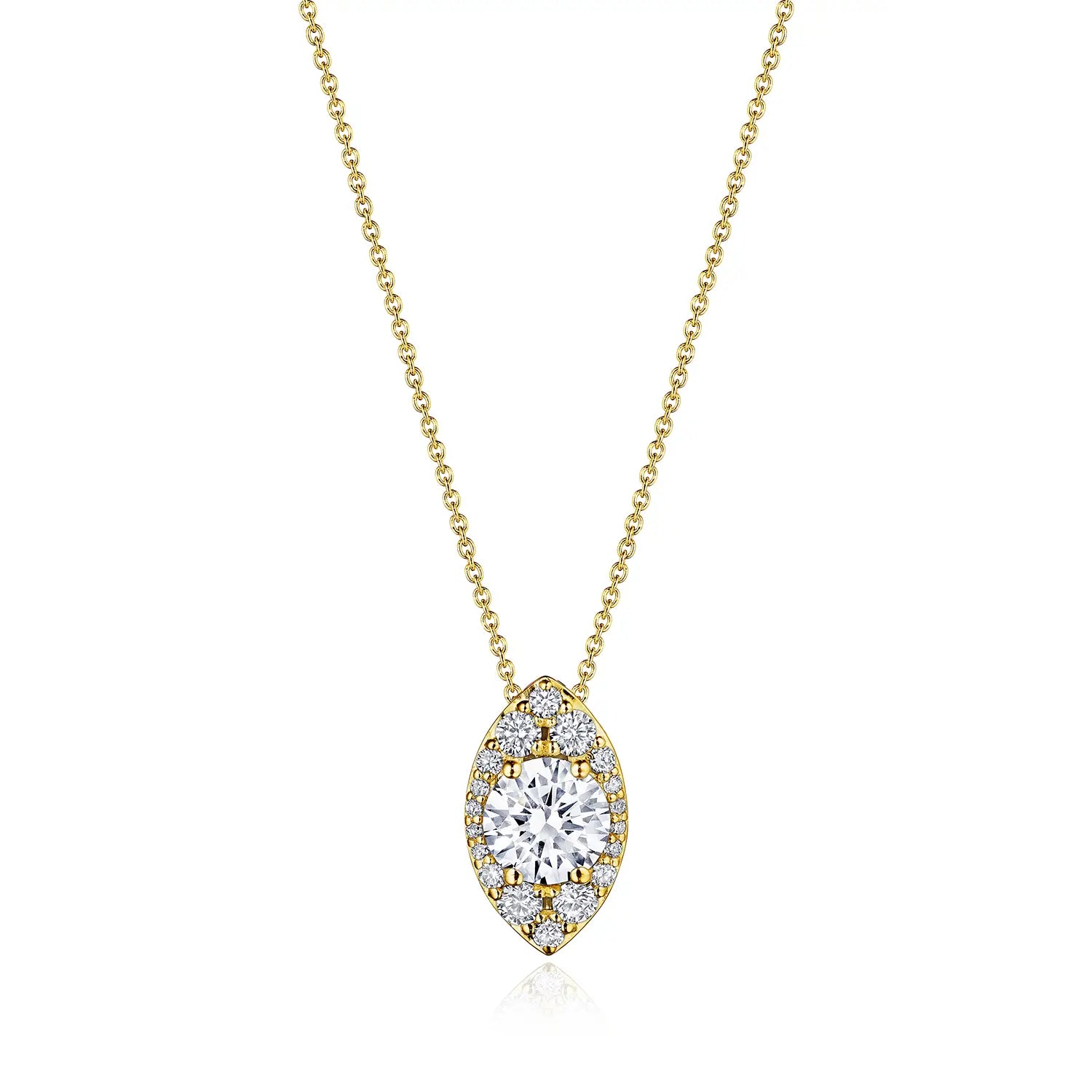 17" Vertical Bloom Diamond Necklace