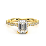 Verragio Engagement Ring Yellow Gold Emerald Cut RENAISSANCE-992EM13 14K