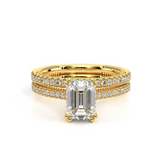 Verragio Engagement Ring Yellow Gold Emerald Cut RENAISSANCE-992EM13 14K