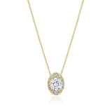 17" Vertical Bloom Diamond Necklace