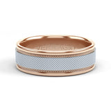 Verragio VWS-215-7 14K Rose & White Gold Men's Wedding Band | In-Store