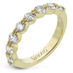 Simon G. LR2944 round diamond wedding band in 18K yellow gold