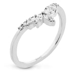 Simon G. LR4119 contour round and marquise diamond wedding band in 18K white gold