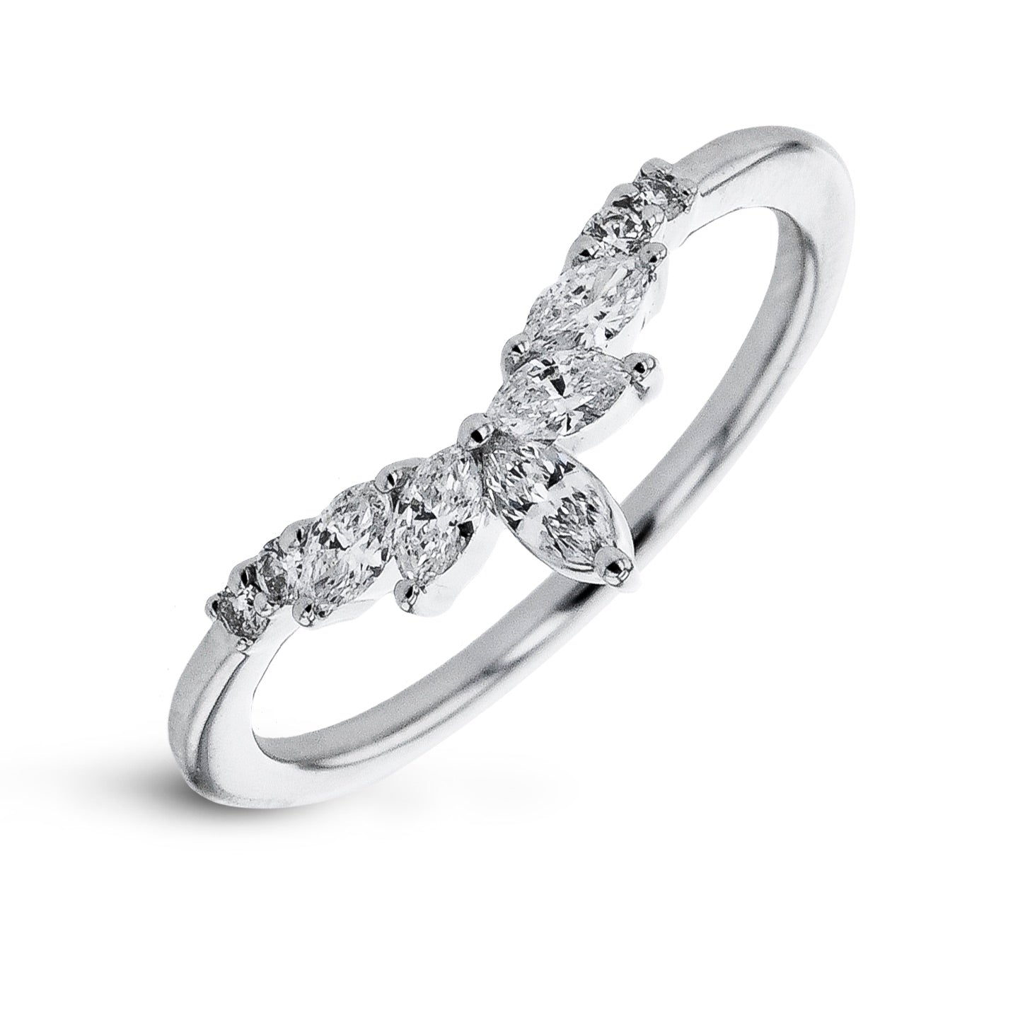 Simon G. LR4119 contour diamond wedding band, alternate view