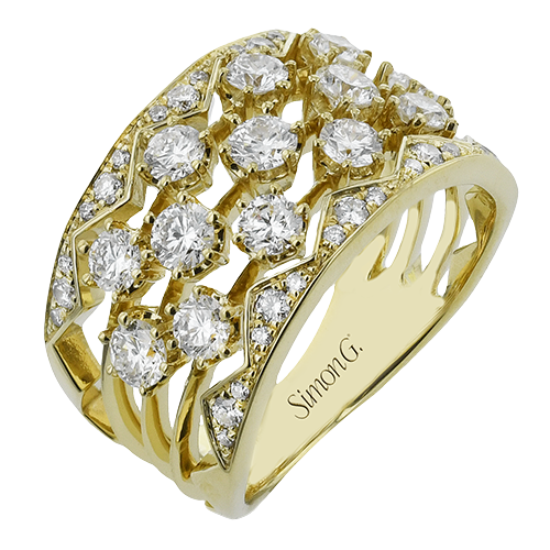 Right Hand Ring in 18k Gold with Diamonds