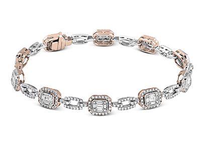 LB2060 WHITE 18K X WHITE-ROSE
