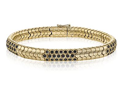 LB2288 WHITE-BLAC 14K X YELLOW