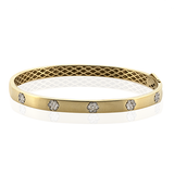 Bangle in 18k Gold with Diamonds