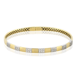 Bangle in 18k Gold with Diamonds