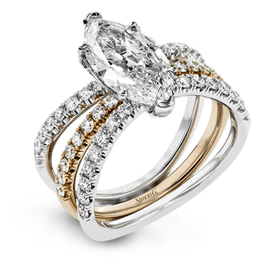 LR1083-MQ WHITE 18K SET