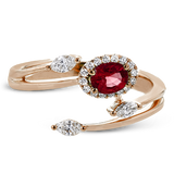 LR2265-R WHITE 18K SEMI ROSE 1