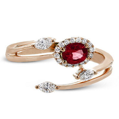 LR2265-R WHITE 18K SEMI ROSE 1