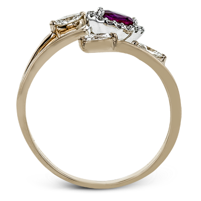 LR2265-R WHITE 18K SEMI ROSE 2