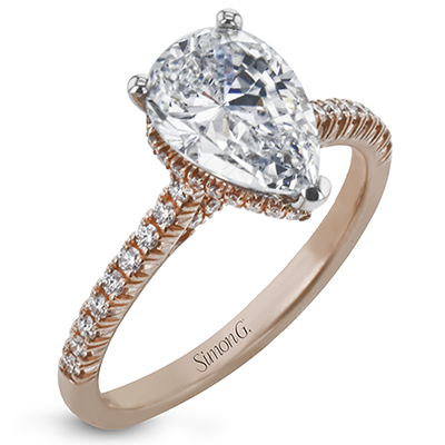 LR2342 WHITE 18K SEMI ROSE