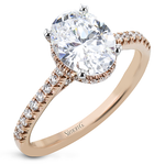 LR2345 WHITE 18K SEMI ROSE