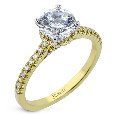 LR2350 WHITE 18K SEMI YELLOW