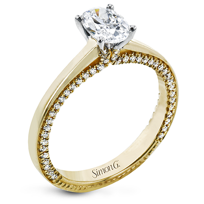 LR2460 WHITE 18K SEMI YELLOW