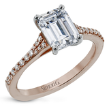 LR2507 WHITE 18K SEMI ROSE