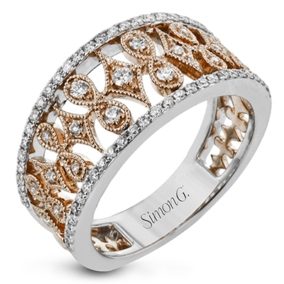 LR2681 WHITE 18K X WHITE-ROSE