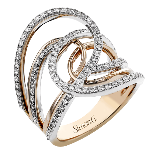 LR3101 WHITE 18K X WHITE-ROSE