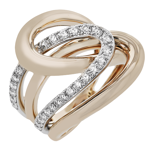 LR3103 WHITE 18K X WHITE-ROSE