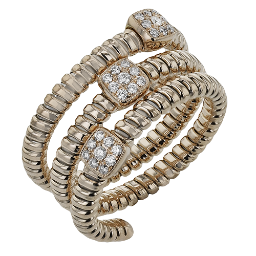 LR3158 WHITE 18K X ROSE