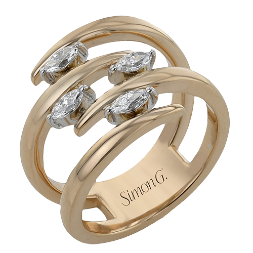 LR4828-A WHITE 18K X WHITE-ROSE