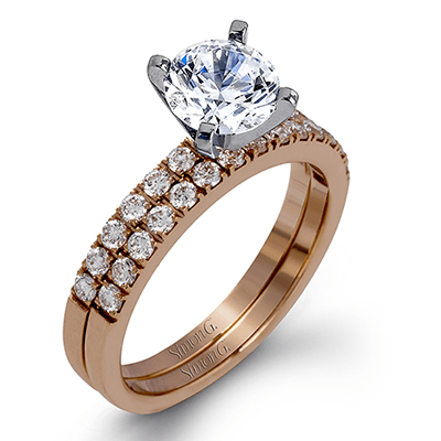MR1686 WHITE 18K SET ROSE
