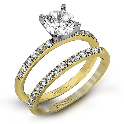 MR1686 WHITE 18K SET YELLOW