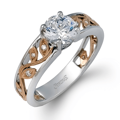 MR2100 WHITE 18K SEMI WHITE-ROSE