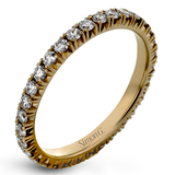 Eternity Wedding Band in 18k Gold with Diamonds