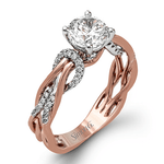 MR2514 WHITE 18K SEMI ROSE